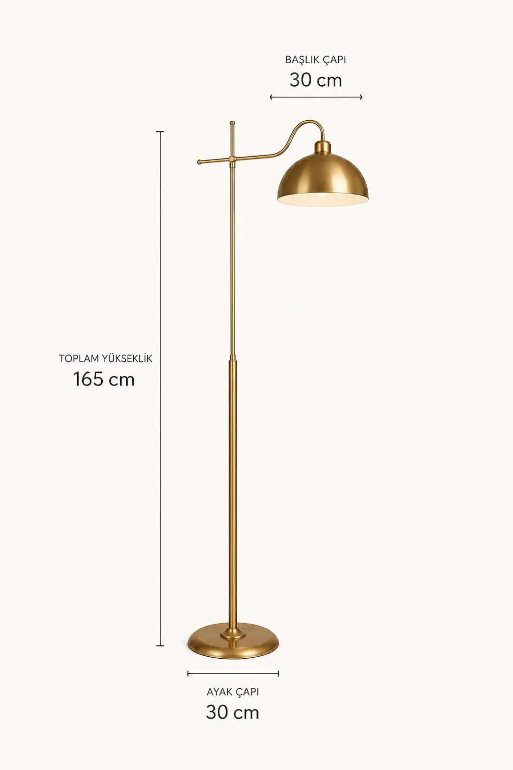 Glorea Gold Metal Lambader
